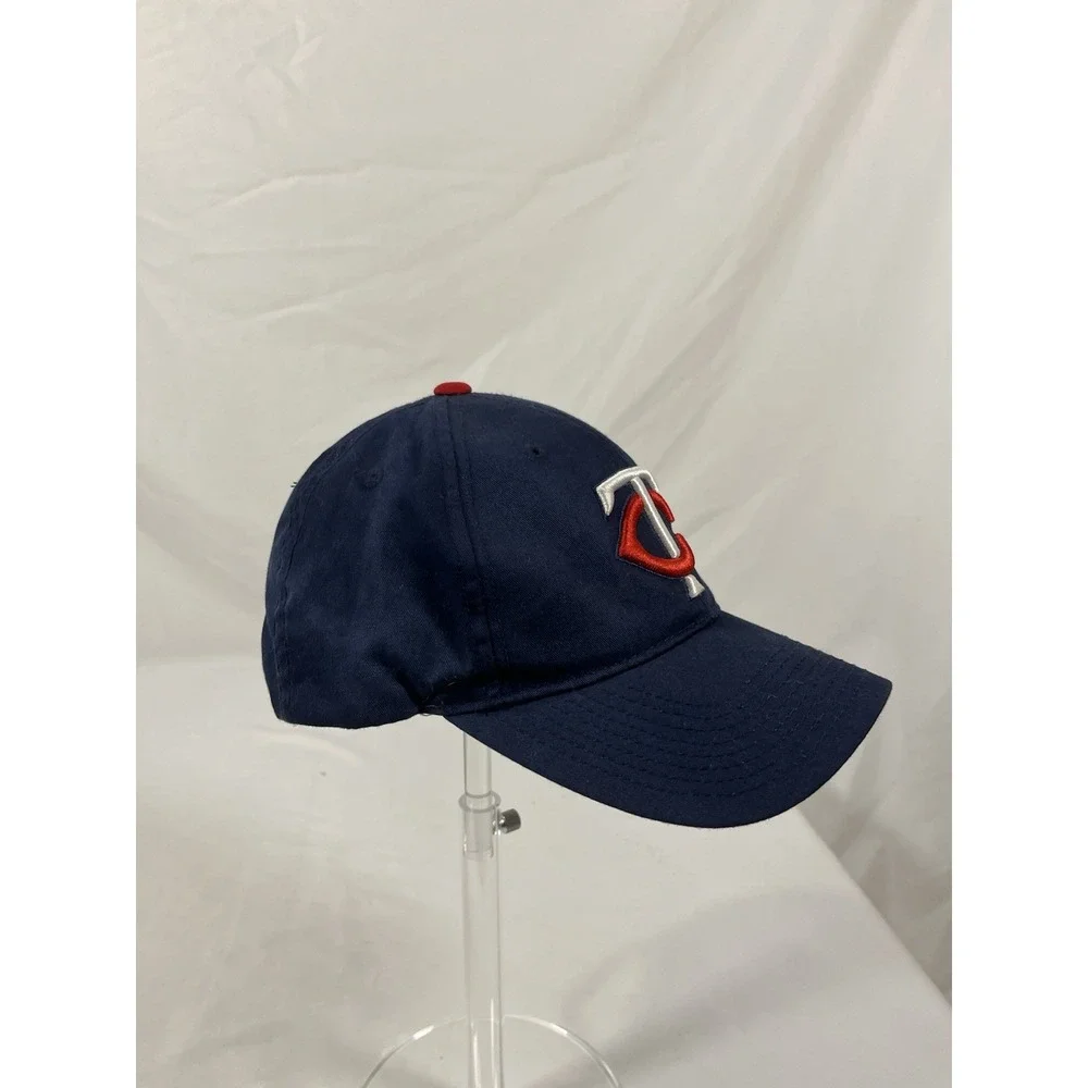 Minnesota Twins MLB Team Logo Navy Adjustable Baseball Cap Hat Team MLB S/M